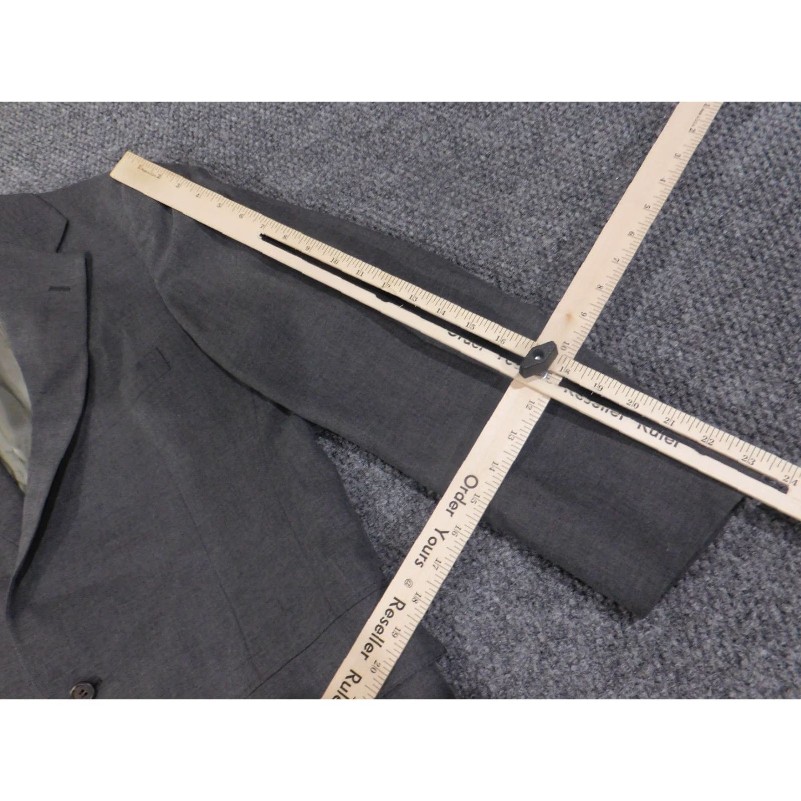 Ralph Lauren VINTAGE Ralph Lauren Polo University Blazer Mens 42 Wool Sport Coat Executive Shop 90s Gray Tweed Notch Two-Button 2 Piece Size US XL / EU 56 / 4 - 5 Thumbnail