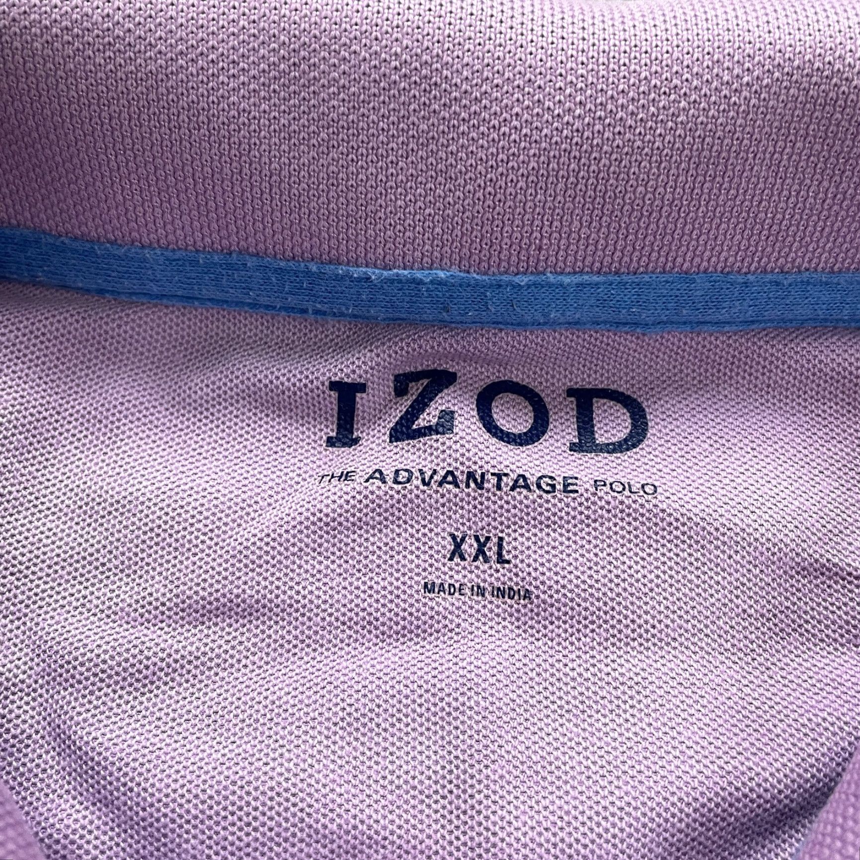 Izod IZOD The Advantage Polo Shirt Mens 2XL Purple Short Sleeve Cotton Polyester Golf Top Size US XXL / EU 58 / 5 - 7 Thumbnail