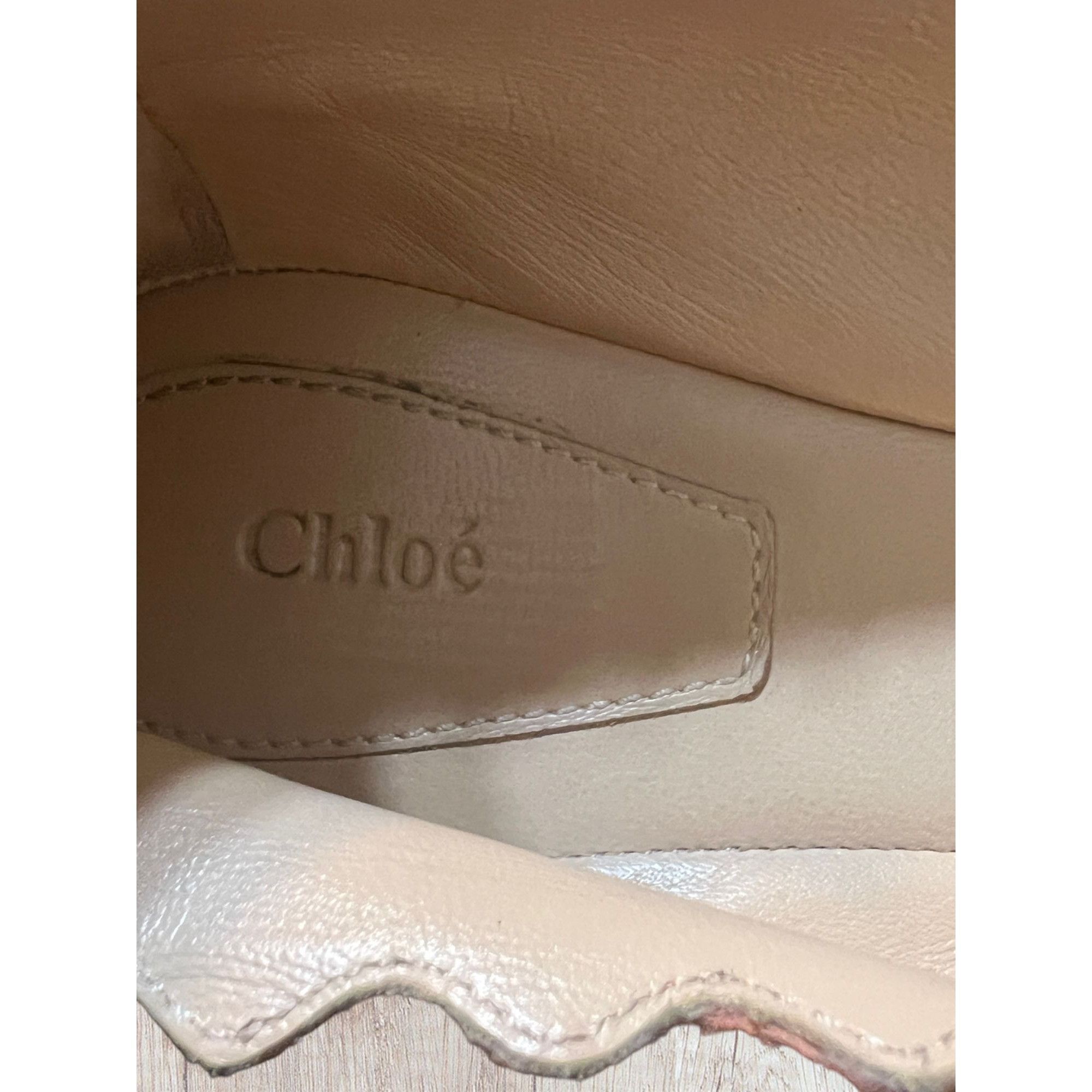 Chloe Chloe Lauren Suede Leather Ballet Flats Scalloped Peach Salm Size US 9.5 / IT 39.5 - 5 Thumbnail