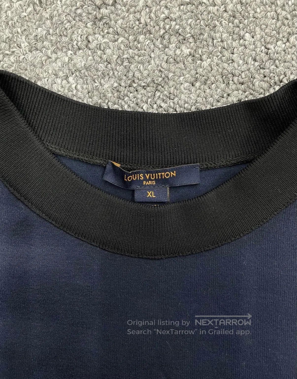 Louis Vuitton Blue Short Sleeve Shirt with Front Cutout Detail. Size US XL / EU 56 / 4 - 3 Thumbnail
