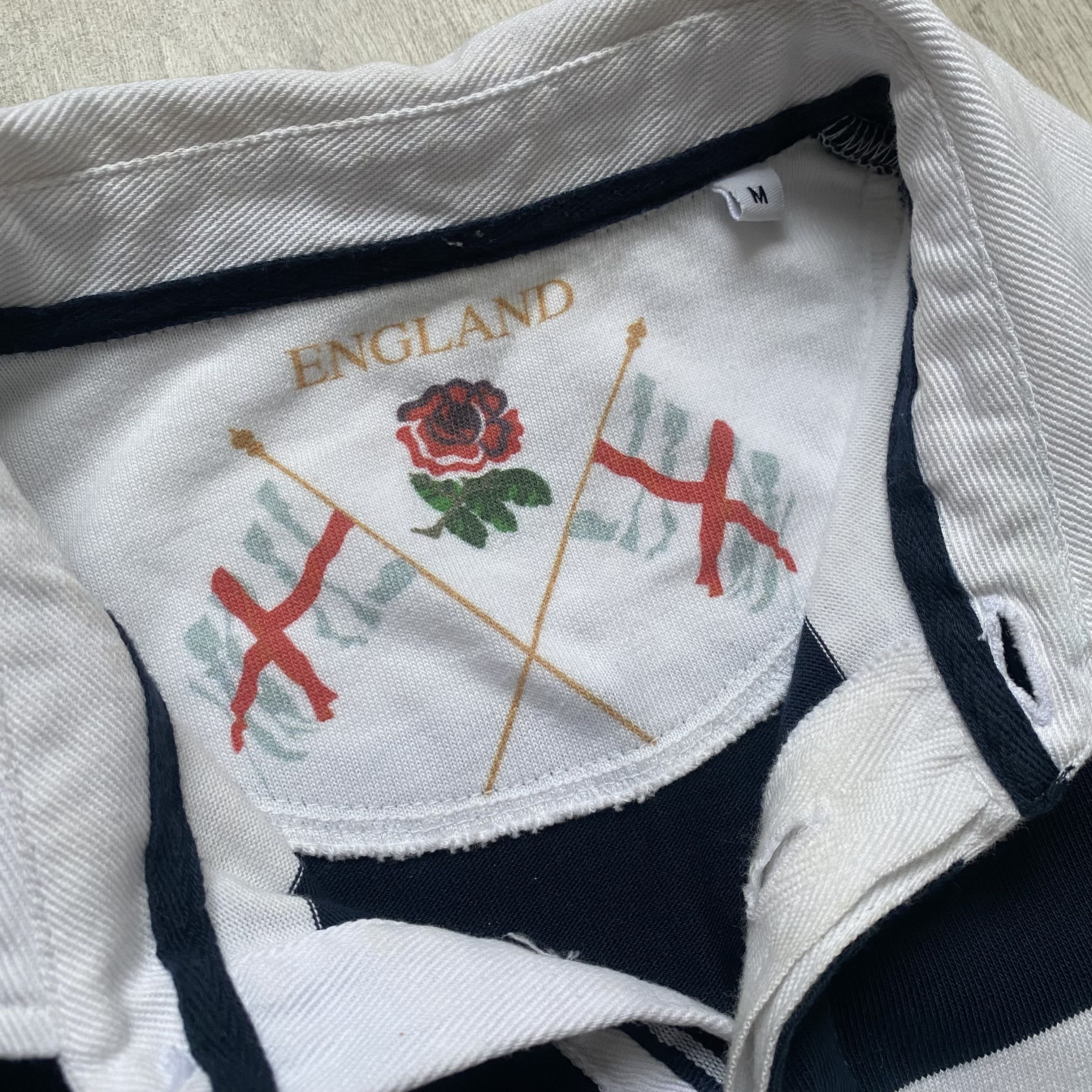 Cotton Traders 🏈 England Rugby jersey Polo Striped shirt Blockore Y2K Size US M / EU 48-50 / 2 - 5 Thumbnail