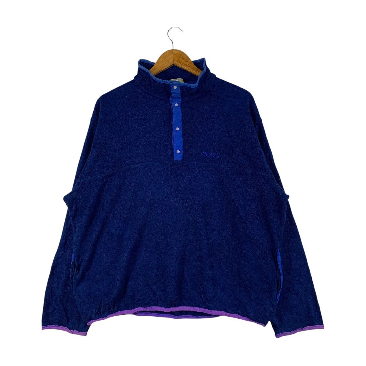 L.L. Bean Vintage L.L.BEAN Outdoor Sportswear Half Button Sweatshirt Size US XXL / EU 58 / 5 - 1 Thumbnail