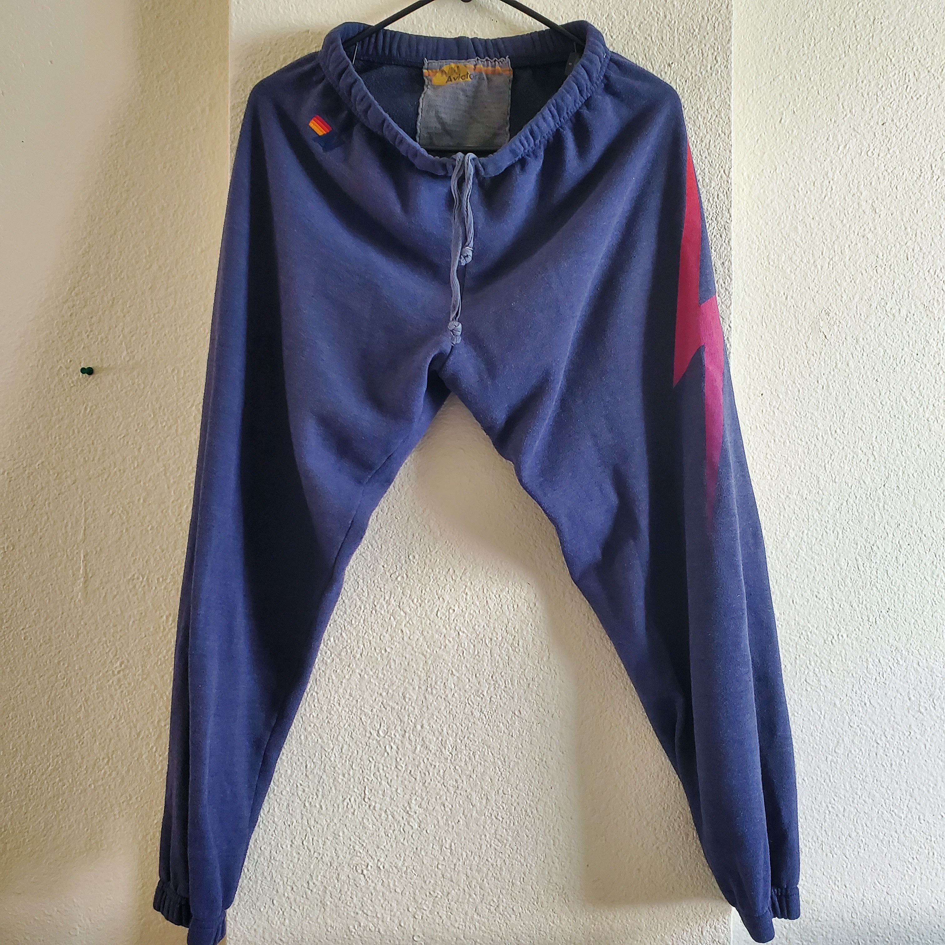 Aviator Nation black w/lightning bolt sweatshirt, small adult main image 0