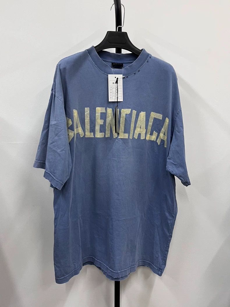 Balenciaga Balenciaga Letter print crewneck pullover T-shirt 2505-Next Size US M / EU 48-50 / 2 - 1 Thumbnail
