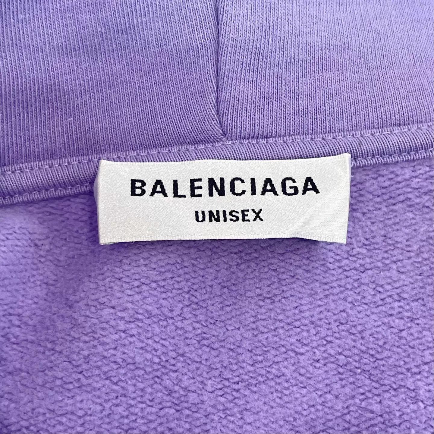 Balenciaga Balenciaga Lavender Embroidered Logo Sweatshirt M Size US M / EU 48-50 / 2 - 5 Thumbnail