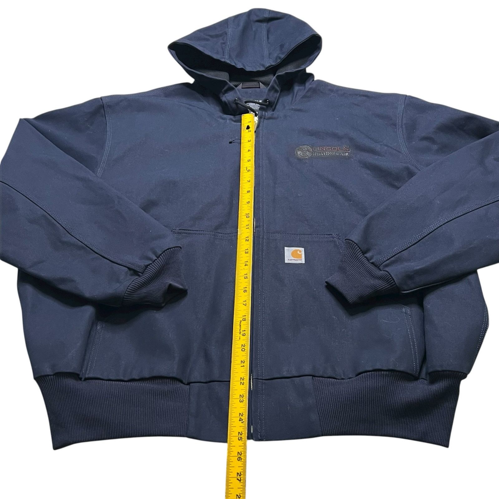 Carhartt Carhartt Loose Fit Duck Hooded Work Jacket 2XL Navy Blue Size US XXL / EU 58 / 5 - 6 Thumbnail