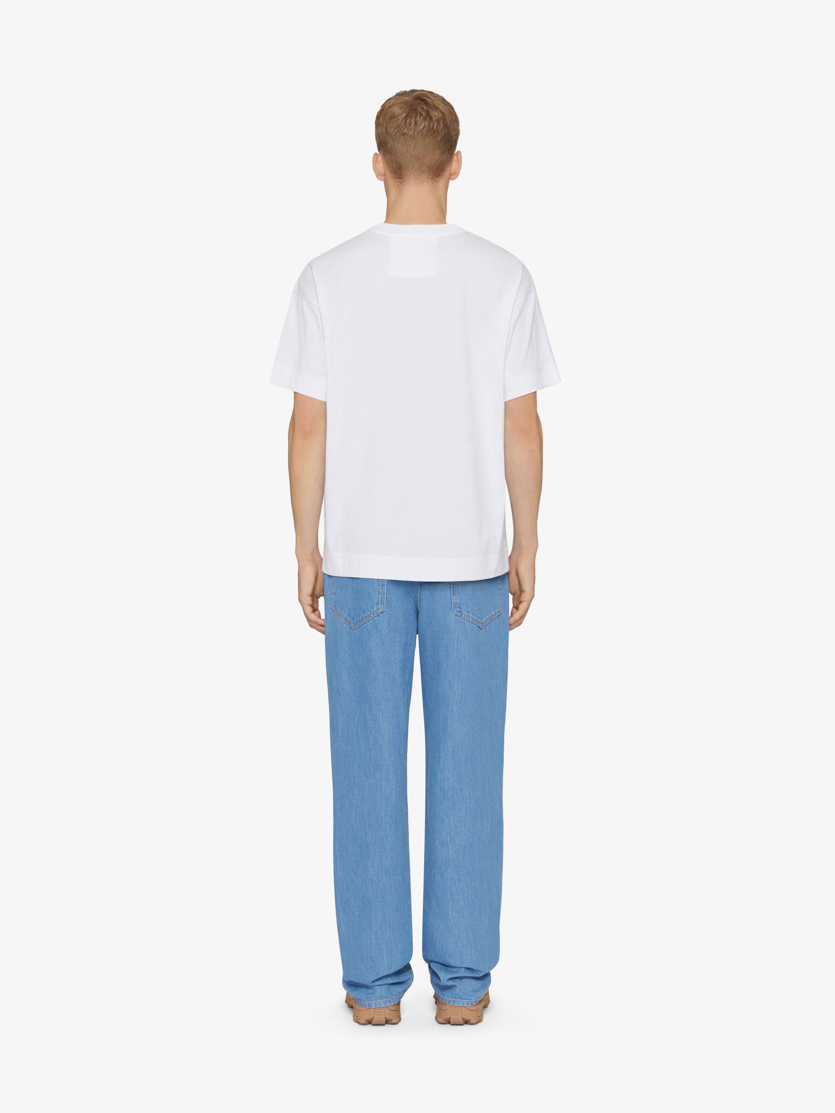 Givenchy o1w1db10925 Standard Short Sleeve Base T-Shirt in White Size US XXL / EU 58 / 5 - 4 Thumbnail