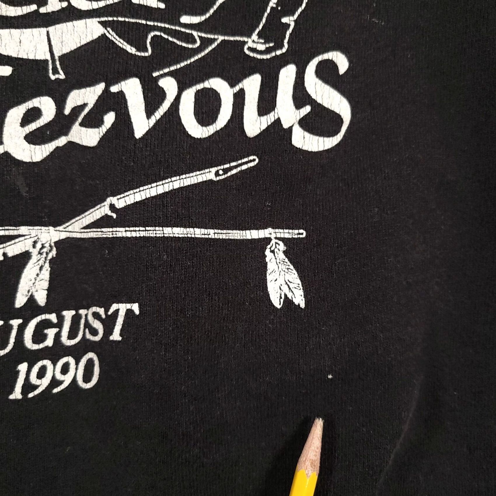 Hanes VINTAGE 90s Deer River Minnesota White Oak Society Rendezvous Sweatshirt Mens XL USA Size US XL / EU 56 / 4 - 7 Thumbnail