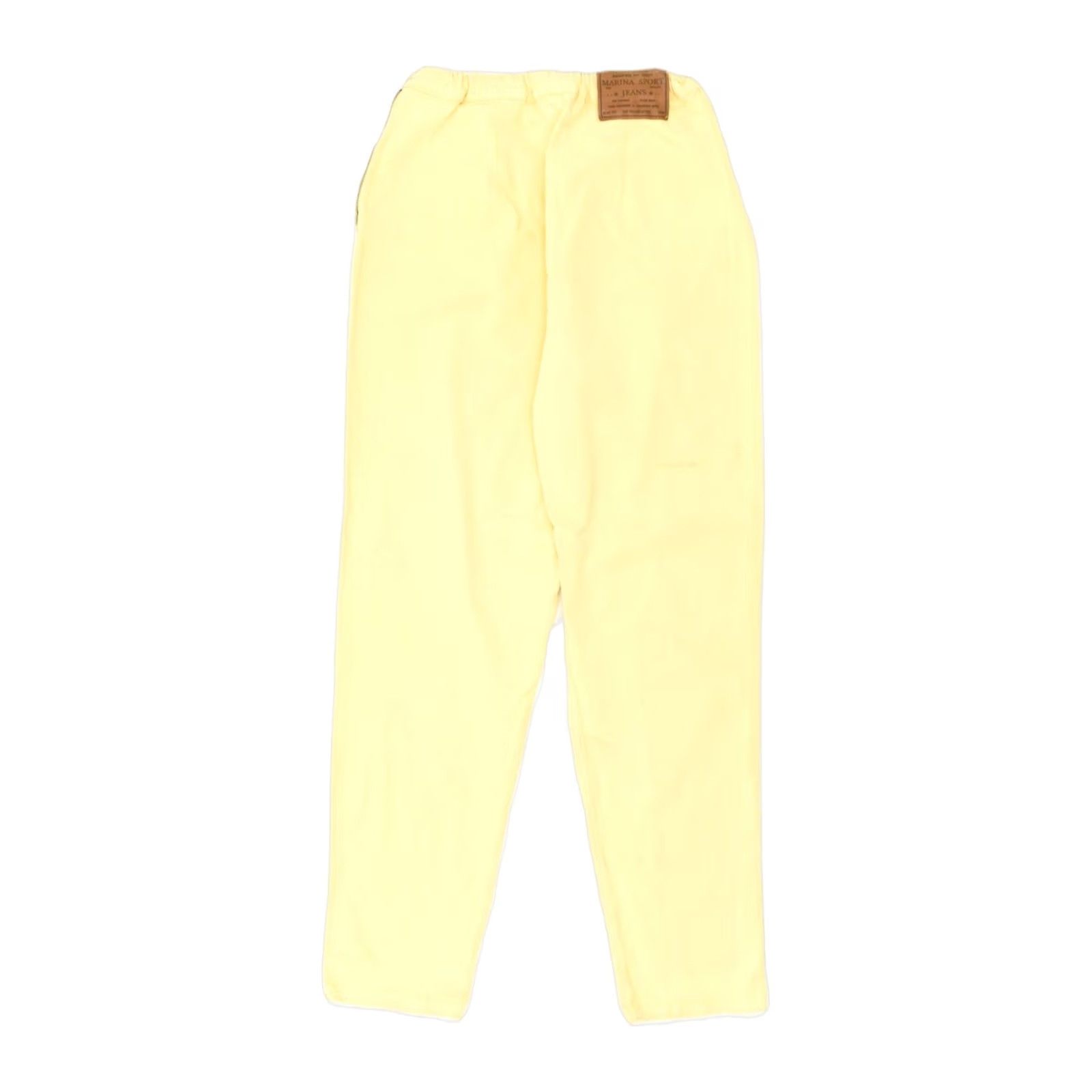 Vintage MARINA SPORT Womens Tapered Casual Trousers Yellow Cotton W30 L30 MT04 Size 30" / US 8 / IT 44 - 2 Thumbnail