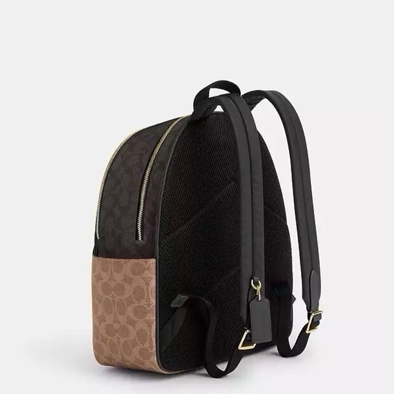 Coach NWT Coach Court Backpack CZ771 Gold/Walnut/Tan Size ONE SIZE - 4 Thumbnail