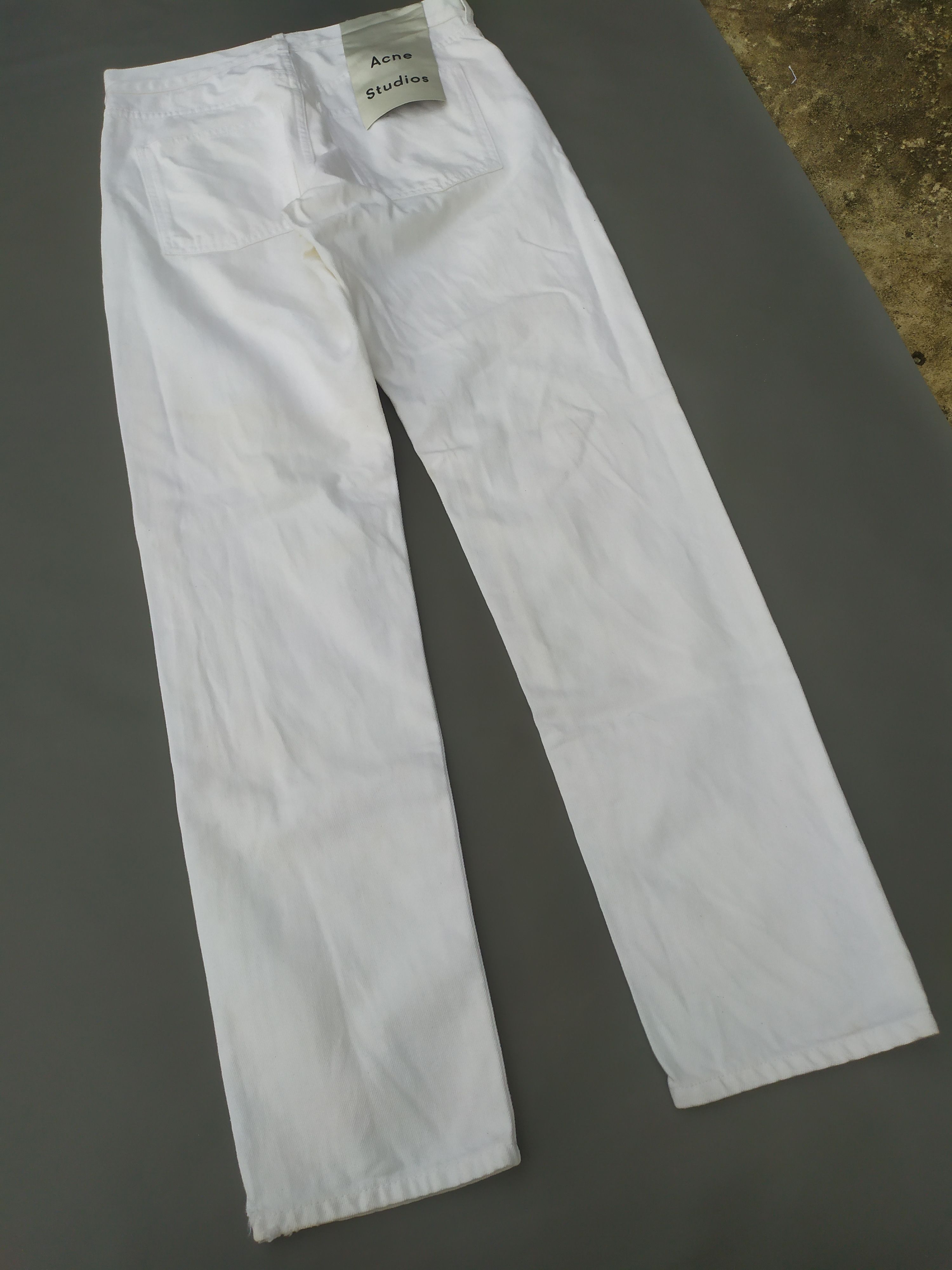 Acne Studios Acne Studios Boy White Distressed Jeans Size US 29 - 10 Thumbnail