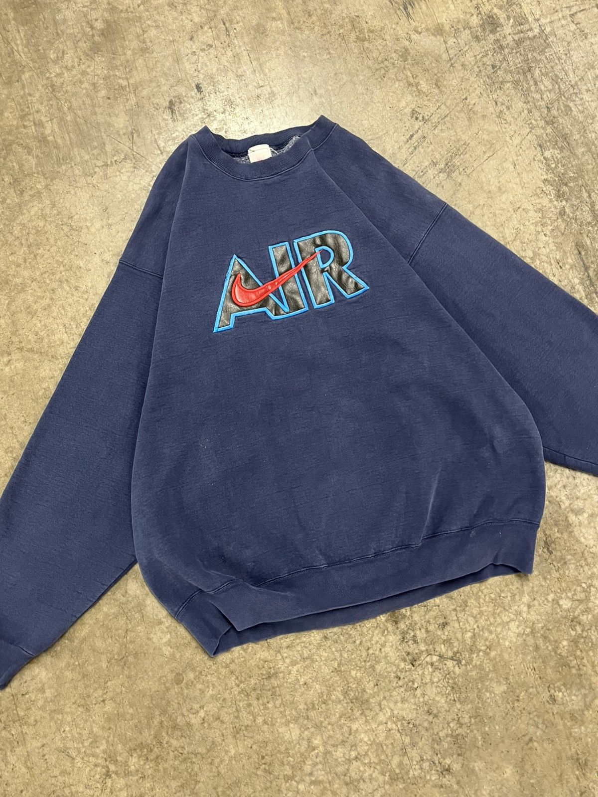 Nike × Vintage Nike bootleg vintage 90s boxy fit crewneck streetwear rare Size US XXL / EU 58 / 5 - 3 Thumbnail