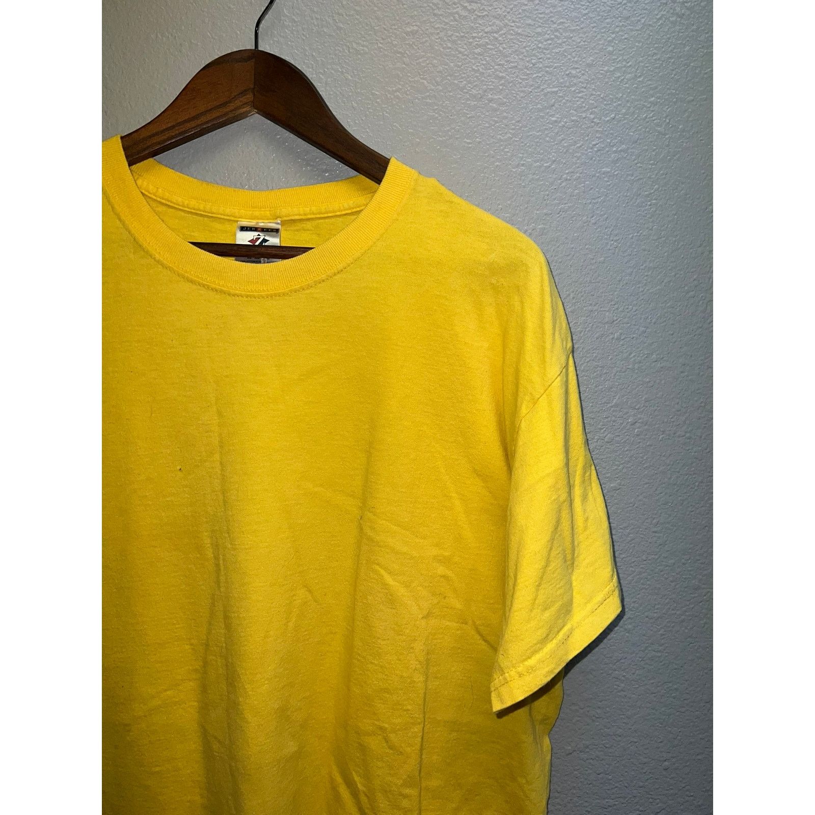 Jerzees Y2K Jerzees Heavyweight Cotton Yellow Blank Shirt XL Size US XL / EU 56 / 4 - 2 Thumbnail