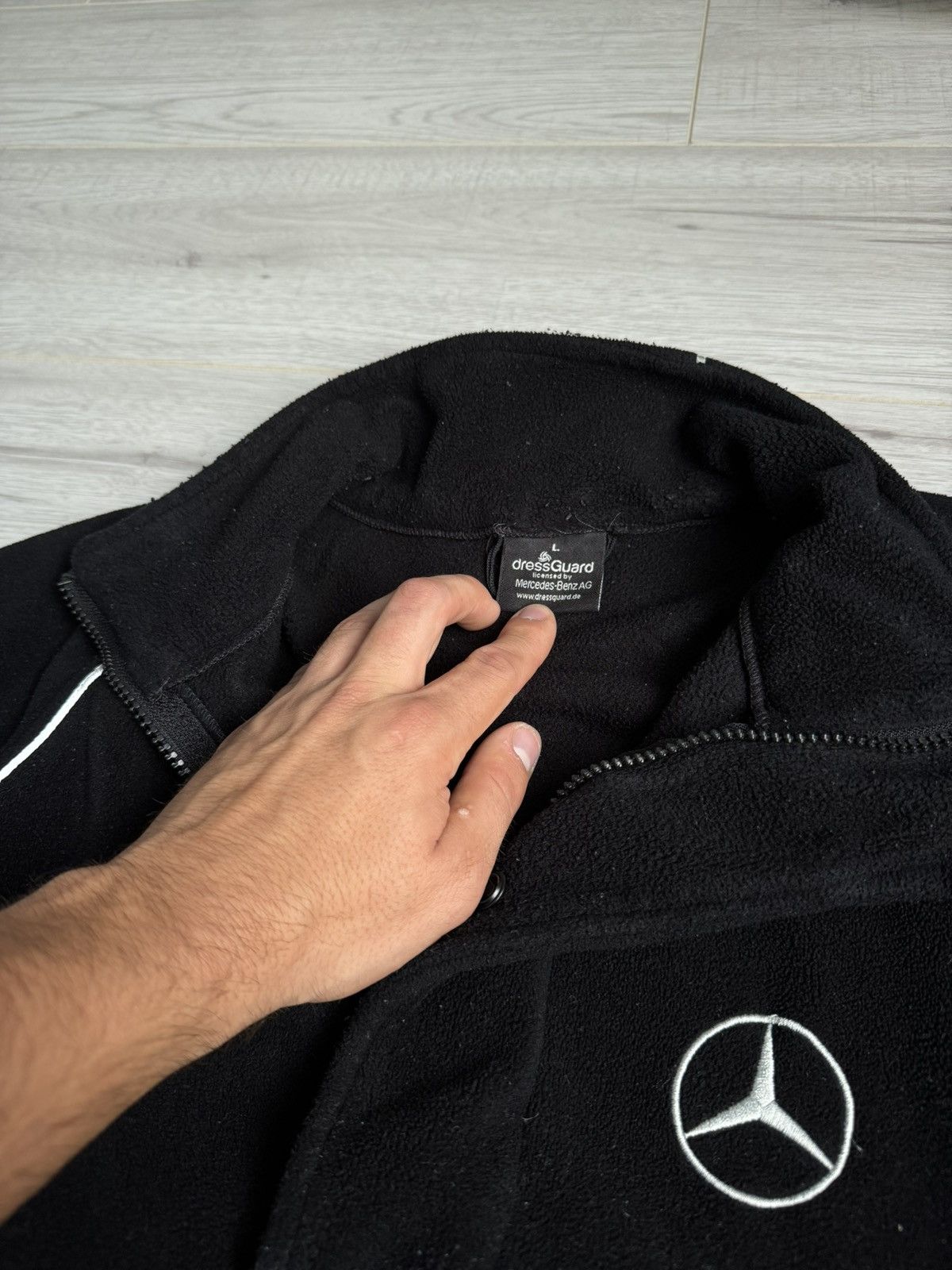 Mercedes-Benz × Vintage Vintage Mercedes Benz cozy Fleece jacket Sherpa racing Size US L / EU 52-54 / 3 - 2 Thumbnail