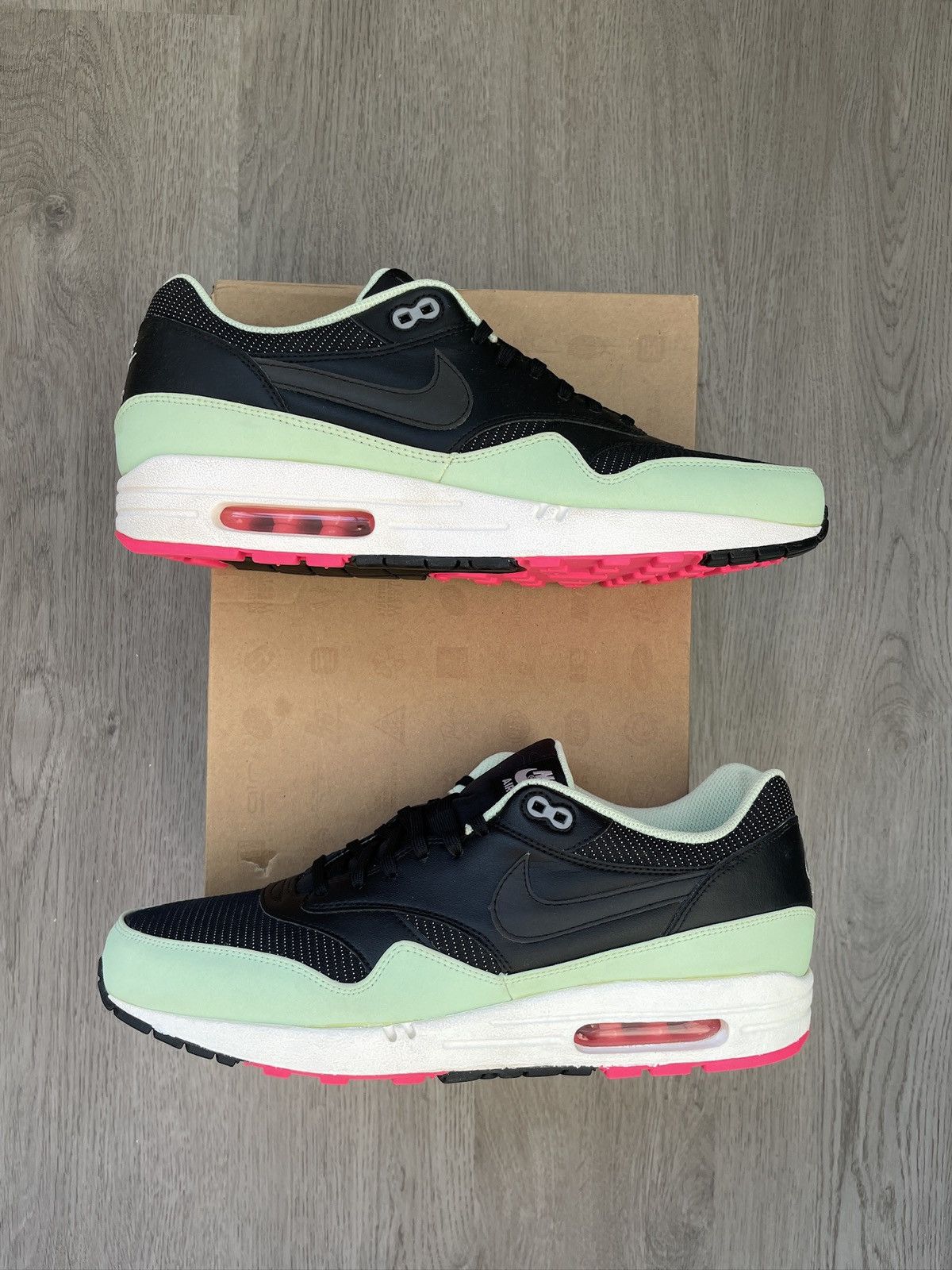 image of Size 12 - Nike Air Max 1 Fb Yeezy Fresh Mint Flash Pink M Shoes, Men's
