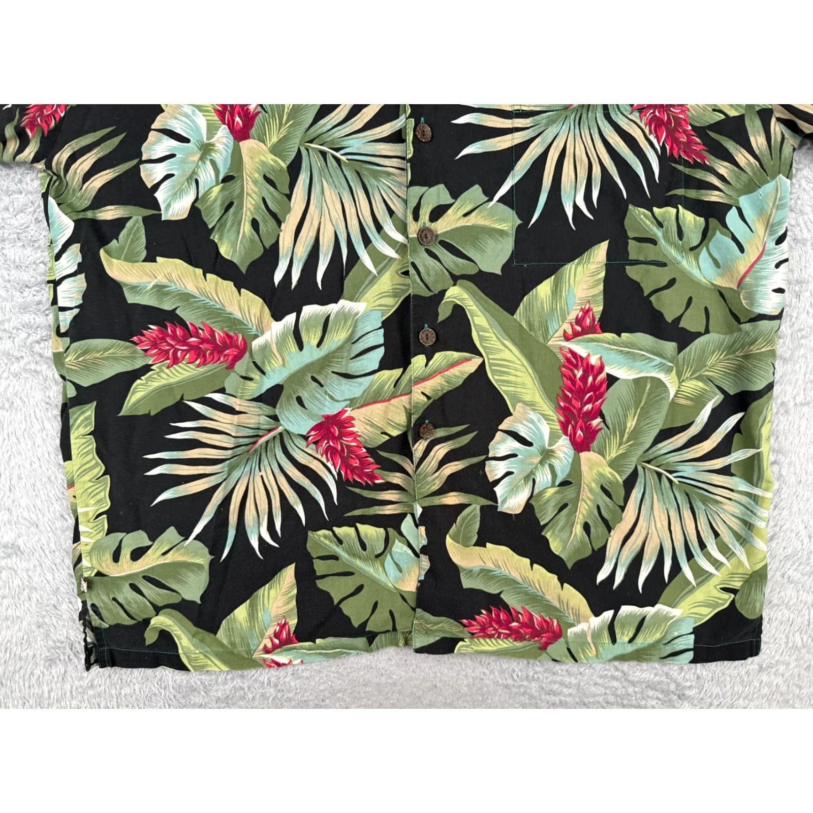 Vintage VINTAGE Robert Stock Shirt Men Extra Large Black Floral Cotton Blend Hawaiian Size US XL / EU 56 / 4 - 5 Thumbnail