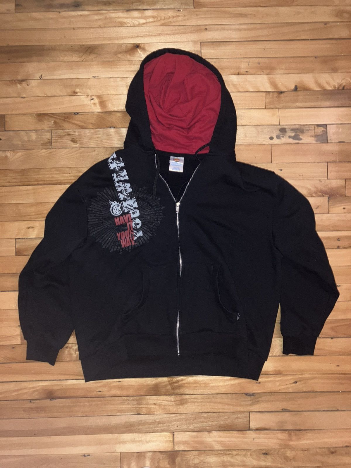 Y2k southpole style Burger King zip up