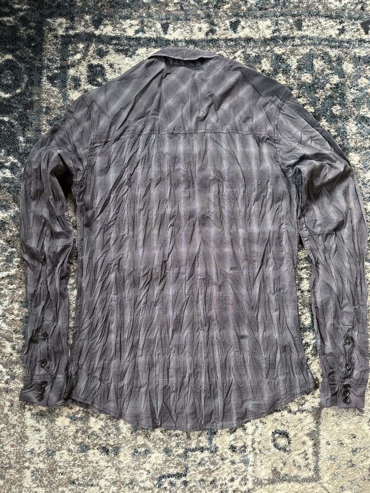 Rogue Rogue Grey / Black Patterned Long-Sleeve Button-down Medium Size US M / EU 48-50 / 2 - 2 Thumbnail