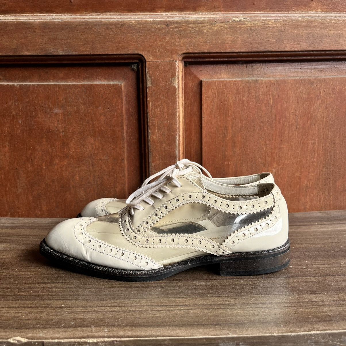 Comme des Garcons COMME DES GARCONS CLEAR WHITE PATENT OXFORD Size US 7 / IT 37 - 4 Thumbnail