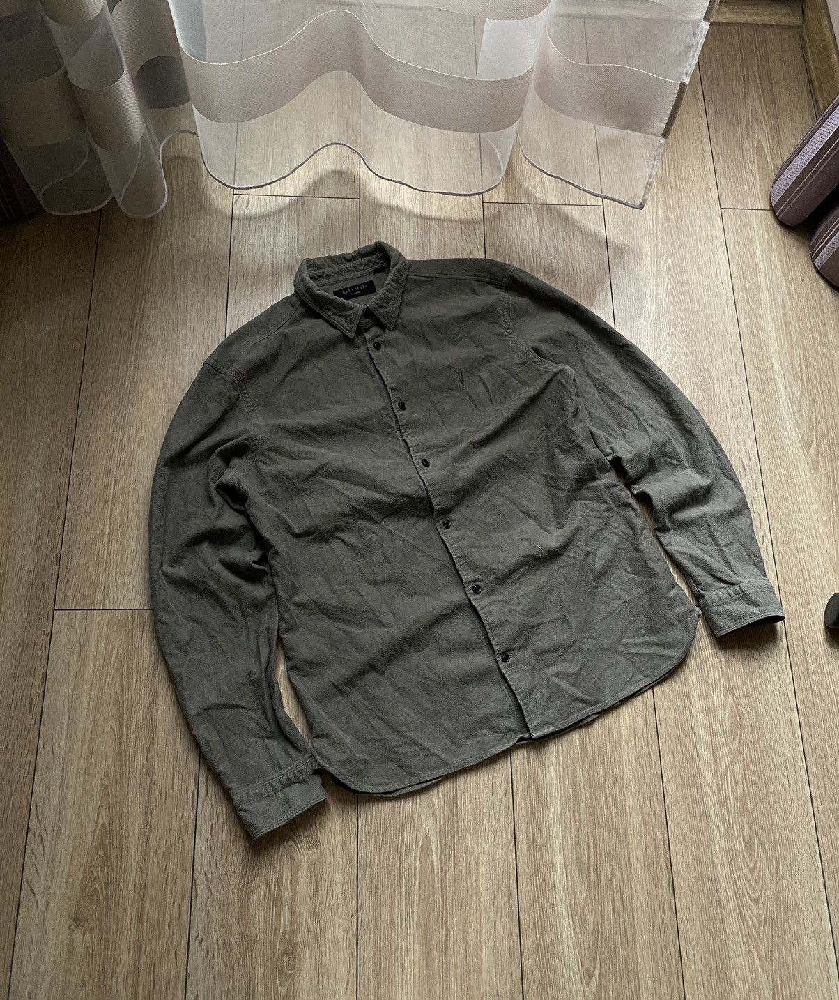 Allsaints × Japanese Brand Vintage Allsaints Heavy Cotton Button Shirt L Size US L / EU 52-54 / 3 - 2 Thumbnail
