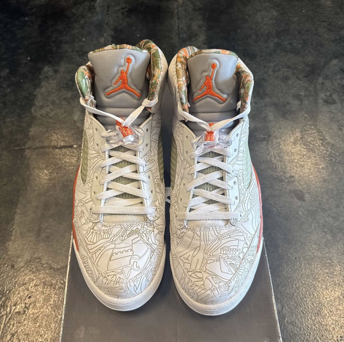 Nike Jordan 5 Laser (2007) Size US 13 / EU 46 - 3 Thumbnail