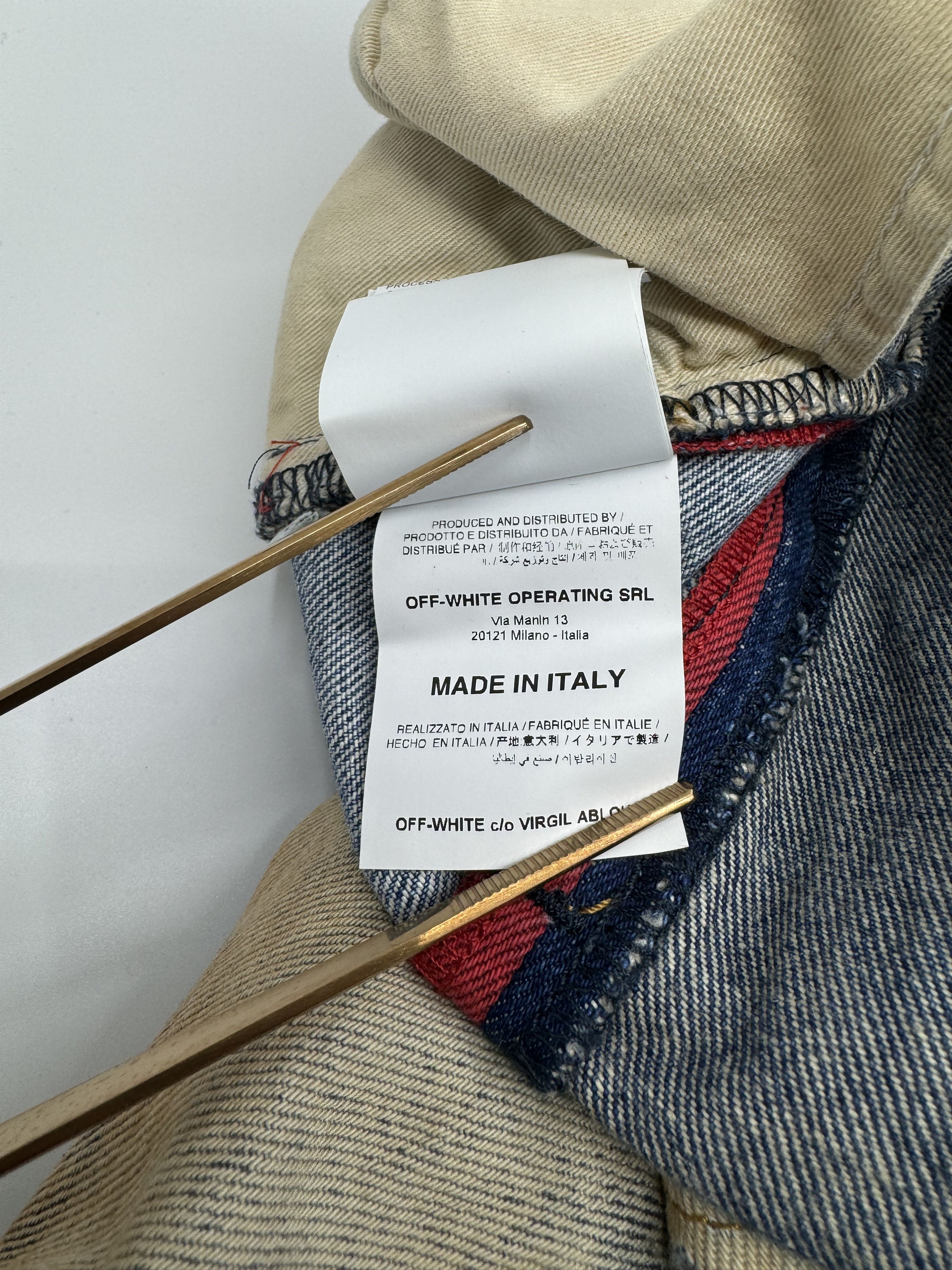 Off-White Off-White Red Stripe Multicolor Denim Jeans Size 36 Size US 36 / EU 52 - 3 Thumbnail