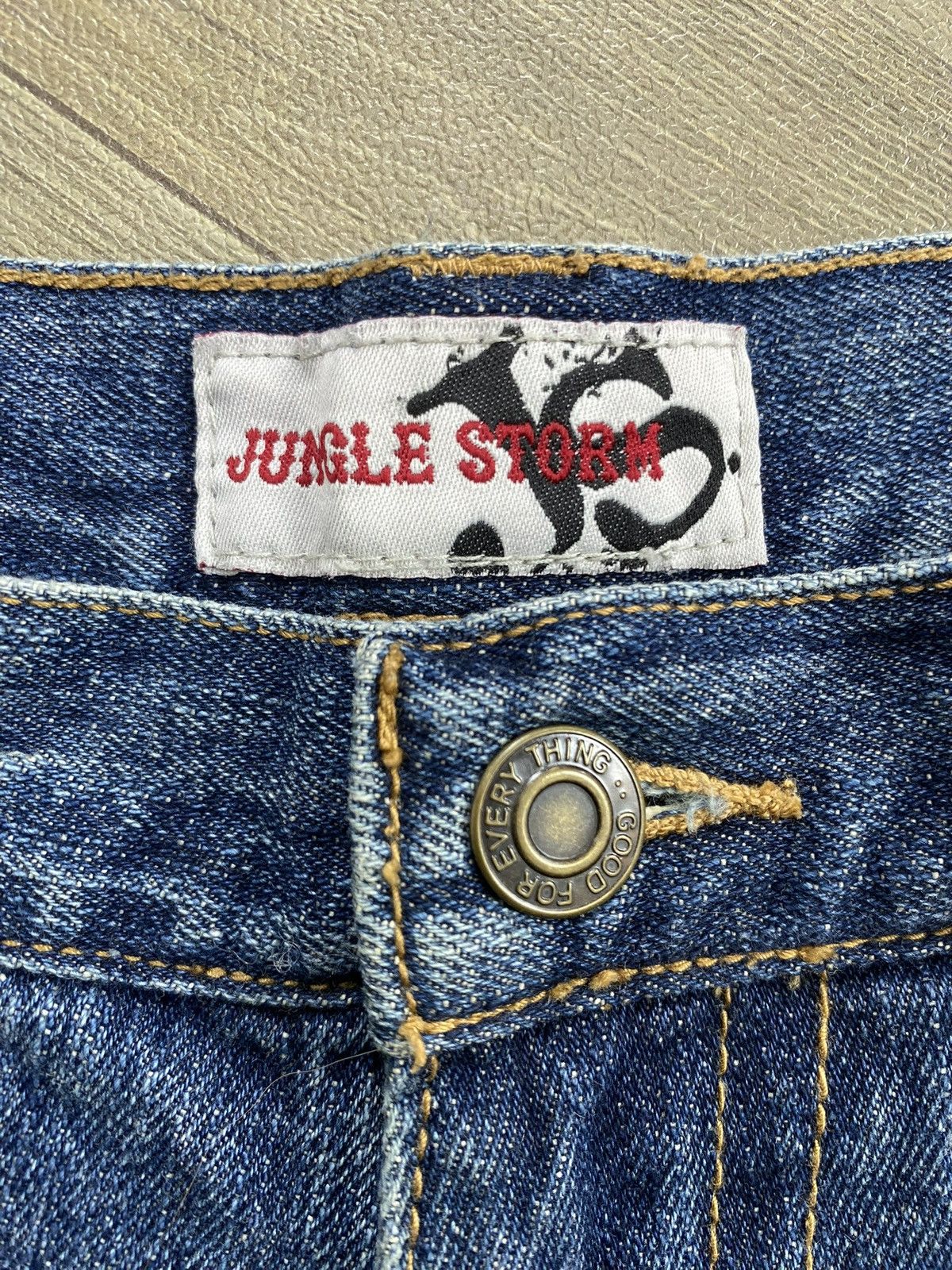 If Six Was Nine 2000s Jungle Storm Distressed Lgb Style Bootcut Flared Jeans Size US 30 / EU 46 - 10 Thumbnail