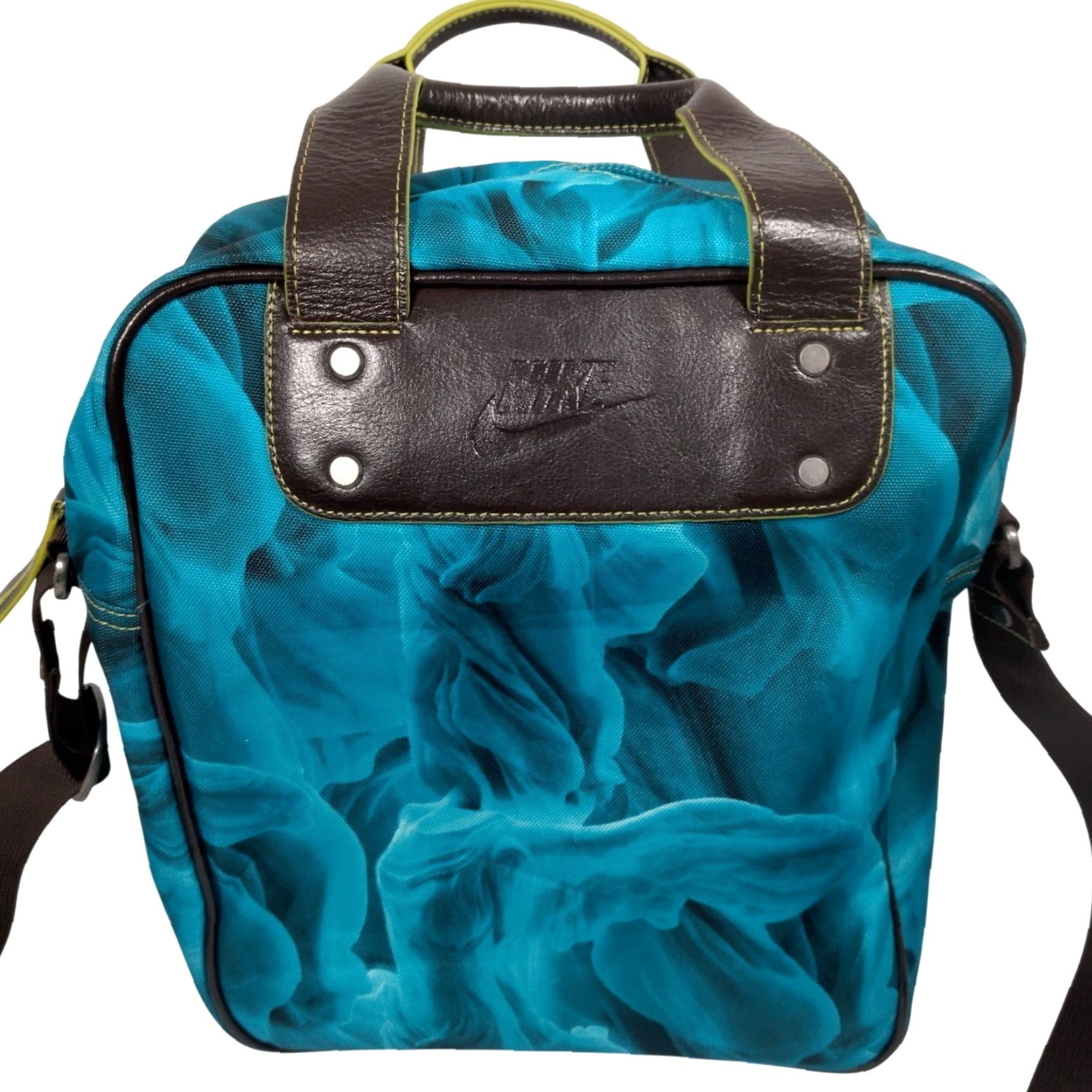 Nike Nike Tote Bag Blue Abstract Print Padded Shoulder Strap Trippy Swirl Travel Size ONE SIZE - 2 Thumbnail
