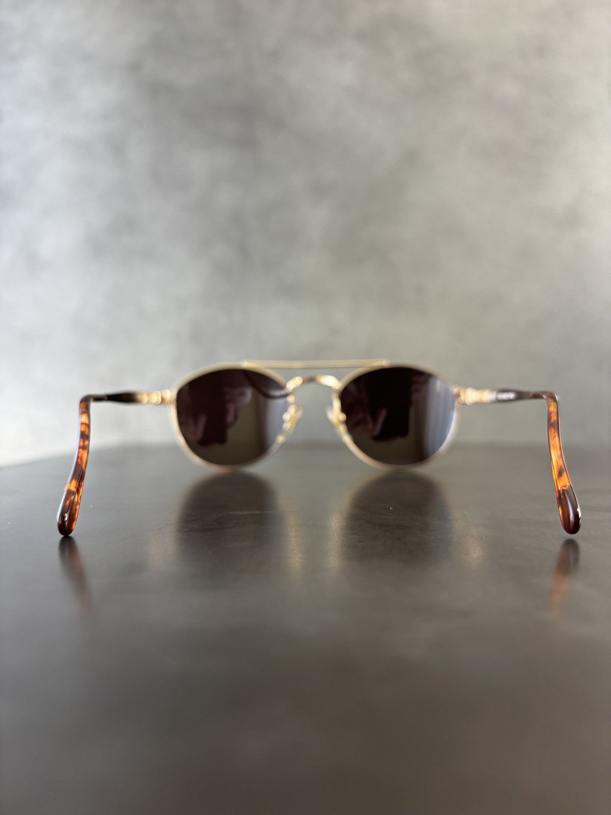Vintage 1990s Vintage Sunglasses Made in Italy Metal Giorgio Armani Size ONE SIZE - 10 Thumbnail