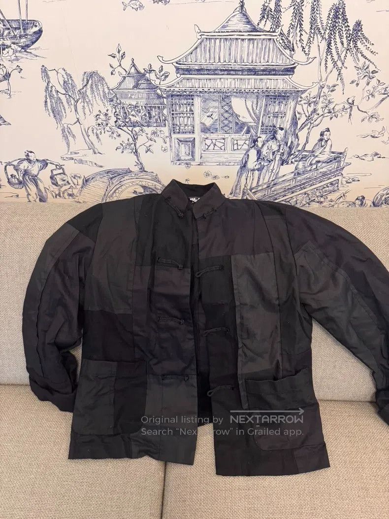 Comme des Garcons Comme Des Garcons Chinese Wool Patchwork Coat Size L / US 10 / IT 46 - 1 Thumbnail