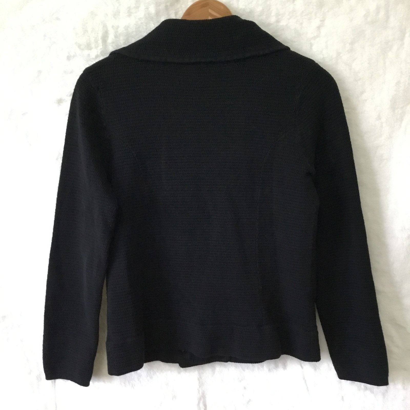 Chicos Chico's Black Gold Zip Up Jacket Size XS / US 0-2 / IT 36-38 - 6 Thumbnail