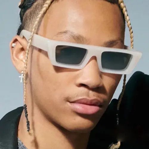 VIBE Rectangle Matt Gray SunGlasses Size ONE SIZE - 1 Thumbnail