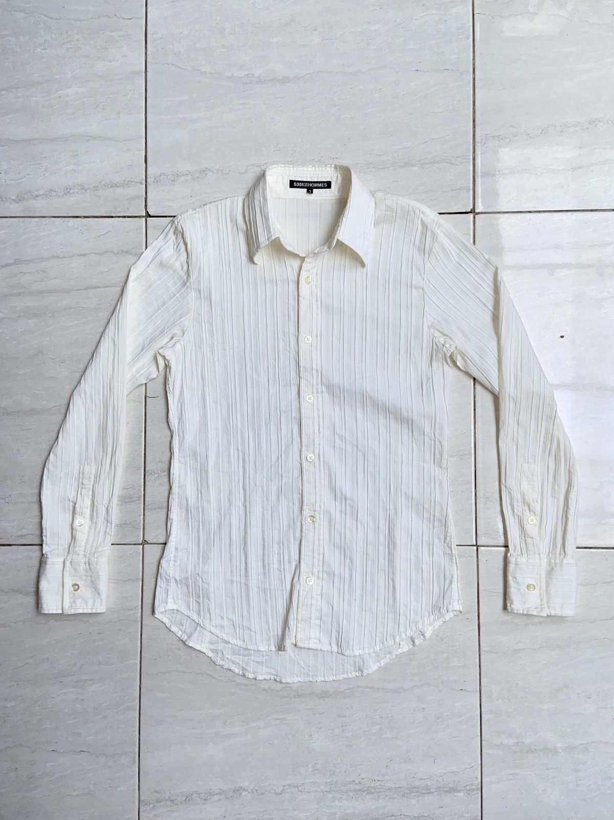 5351 POUR LES HOMMES 5351 Pour Les Hommes Striped Shirt Size US S / EU 44-46 / 1 - 6 Thumbnail
