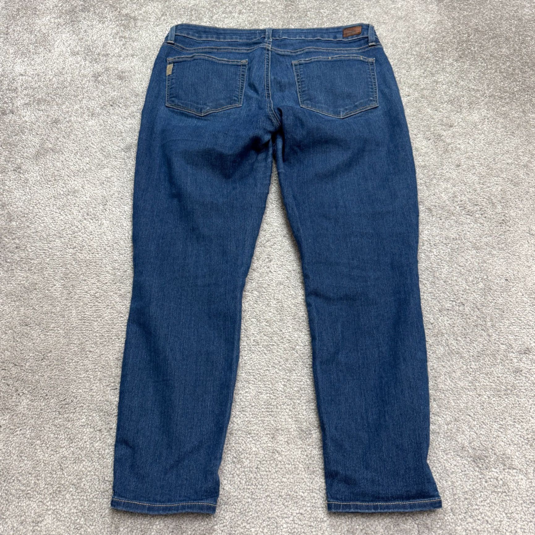 Paige VINTAGE Paige Verdugo Crop Denim Jeans Womens 31 Blue Medium Wash Mid Rise Stretch Casual Modern Size 24" / US 00 / IT 34 - 2 Thumbnail