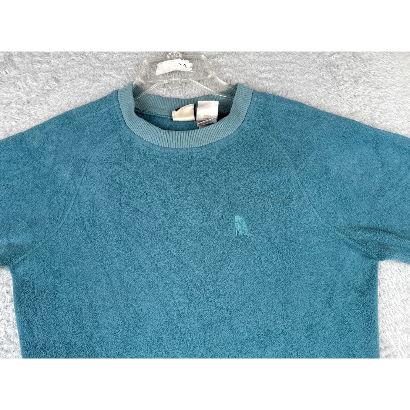 The North Face VINTAGE The North Face Sweater Shirt Womens Medium Teal Pullover Fleece Sweatshirt Crew Neck – Logo Pocket .co? Size M / US 6-8 / IT 42-44 - 4 Thumbnail