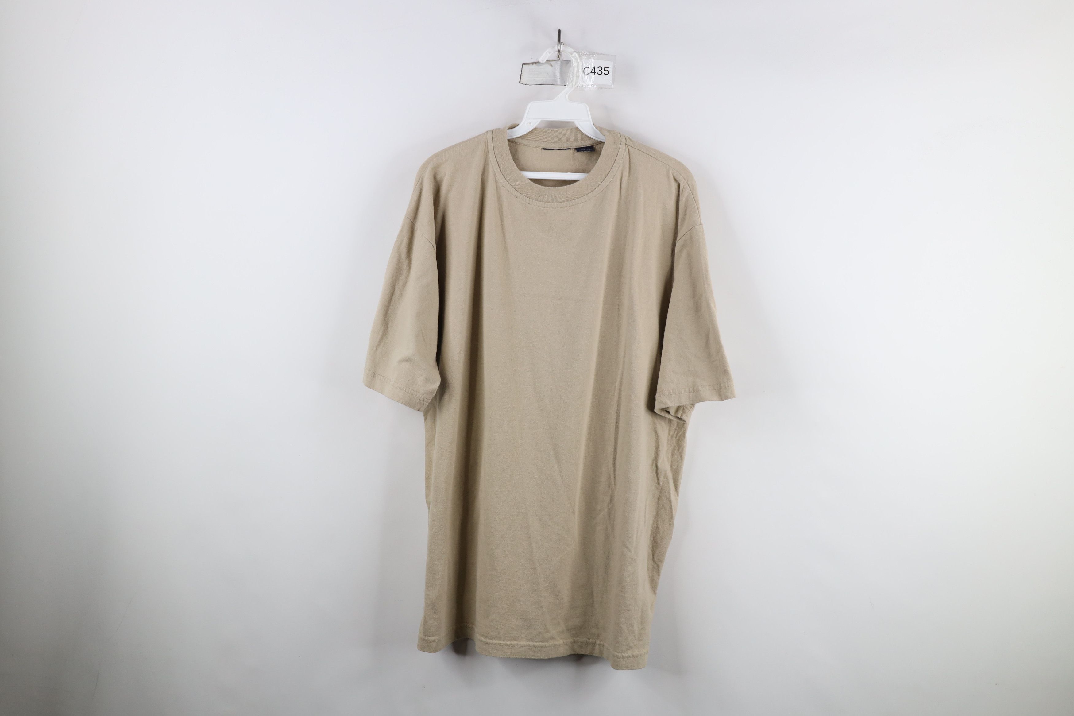 Vintage Vintage 90s Streetwear Short Sleeve T-Shirt Beige Cotton Size US L / EU 52-54 / 3 - 1 Thumbnail