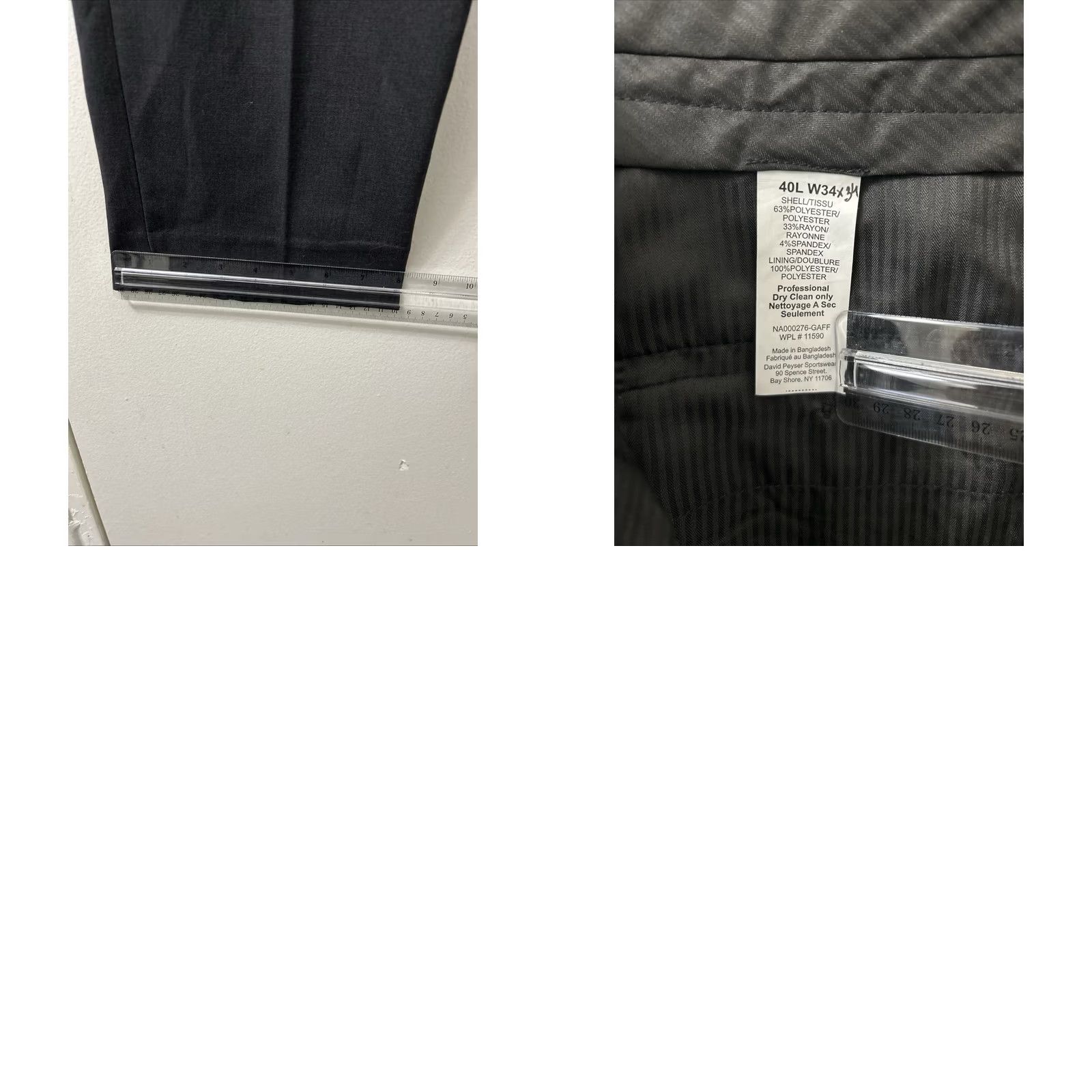 Nautica Nautica Dress Pants Mens 36x34 Gray Flat Front Slim? No, keep Classic fit with Waist 36 Inseam 34. Size US 36 / EU 52 - 8 Thumbnail