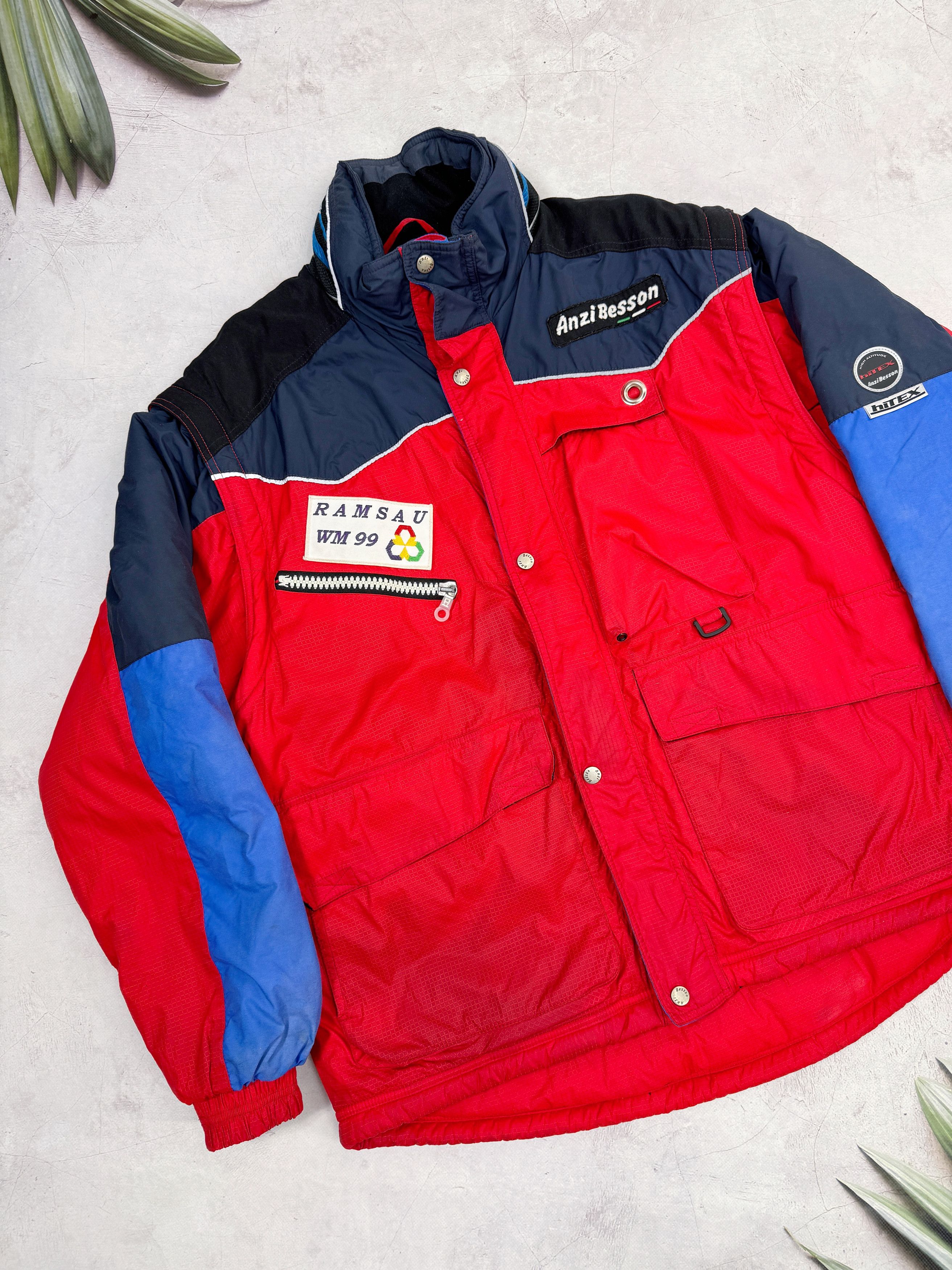 Vintage Anzi Besson Jacket FIS Nordic World Ski Champ 99 Ramsau Size US XL / EU 56 / 4 - 3 Thumbnail