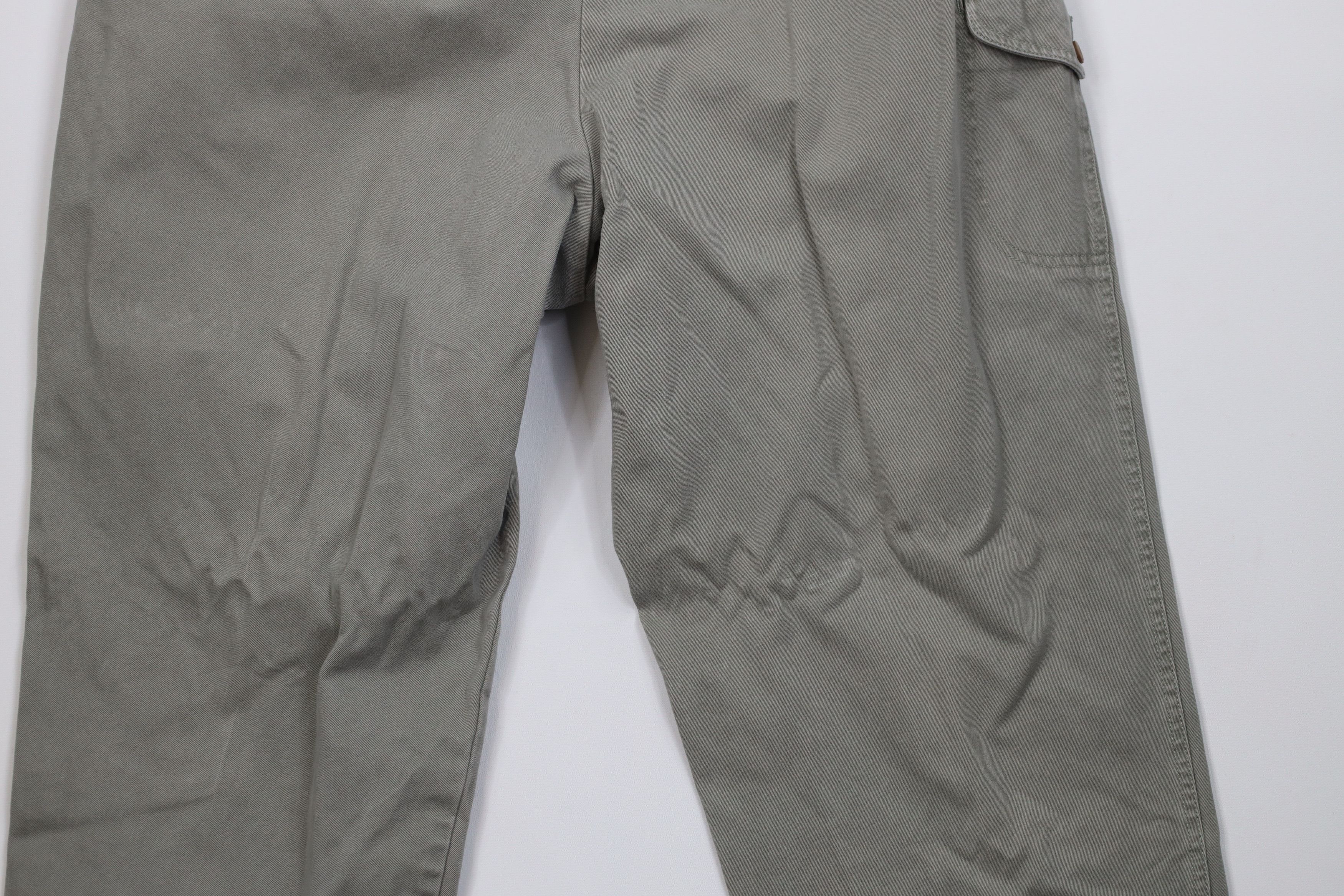 Eddie Bauer Vintage 90s Eddie Bauer Stonewash Heavy Cargo Trekking Pants Size 40" / US 18 - 11 Thumbnail