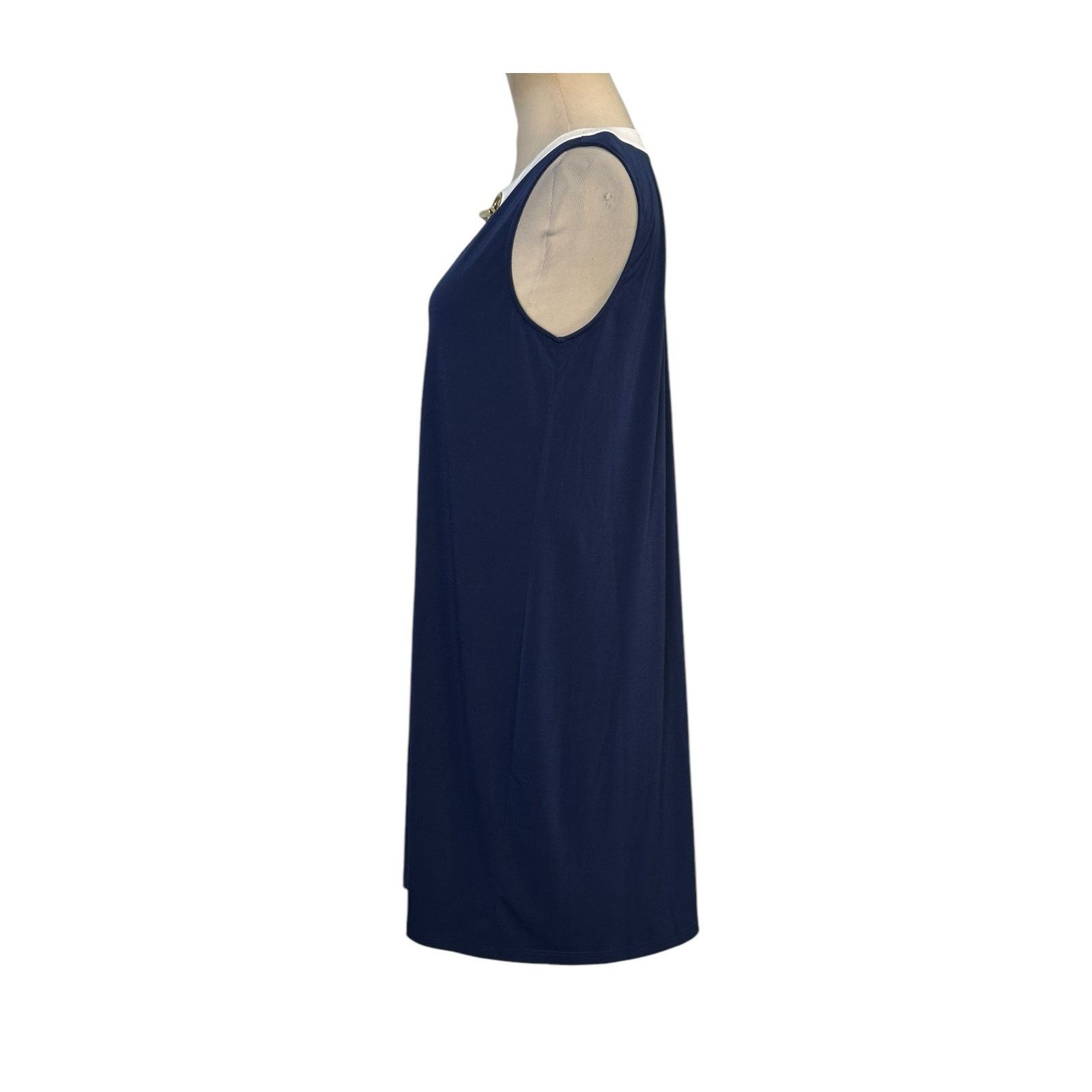 Michael Kors Michael Kors gold-tone chain collar accent dress size Medium Size M / US 6-8 / IT 42-44 - 6 Thumbnail