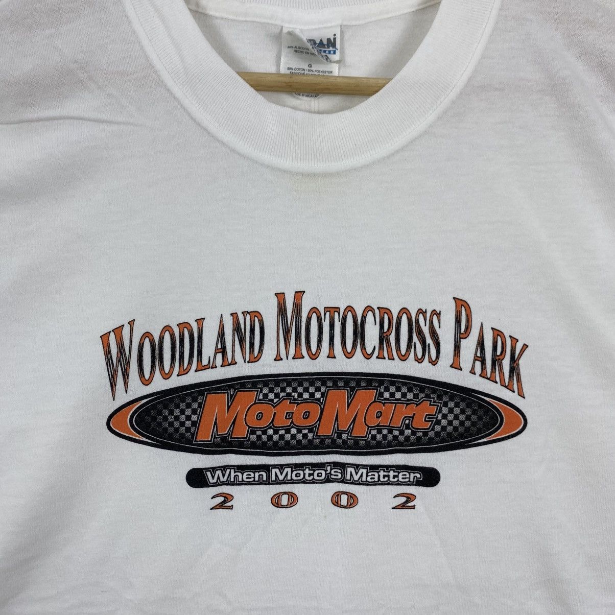 Vintage Vintage 2002 Woodland Motocross Park T-Shirt L White Gildan Size US L / EU 52-54 / 3 - 4 Thumbnail