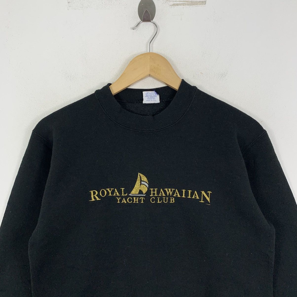Vintage Vintage 80s CRAZY SHIRT HAWAII Royal Hawaiian YachtClub Swea Size US S / EU 44-46 / 1 - 3 Thumbnail