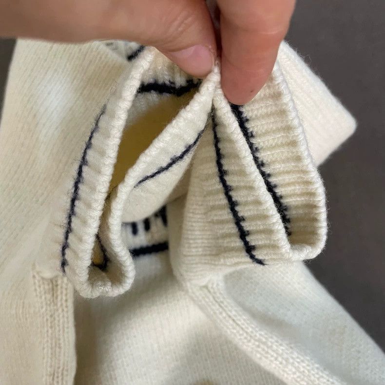 Dior Dior Beige five-pointed star knitted short sleeves Size XS / US 0-2 / IT 36-38 - 4 Thumbnail