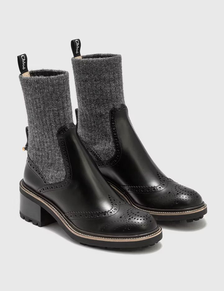 Chloe o1y0825 Ankle Boots in Black Size US 6 / IT 36 - 2 Thumbnail