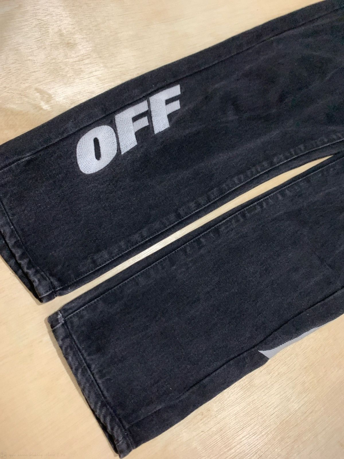 Off-White Off-White Black Denim Size US 31 - 6 Thumbnail