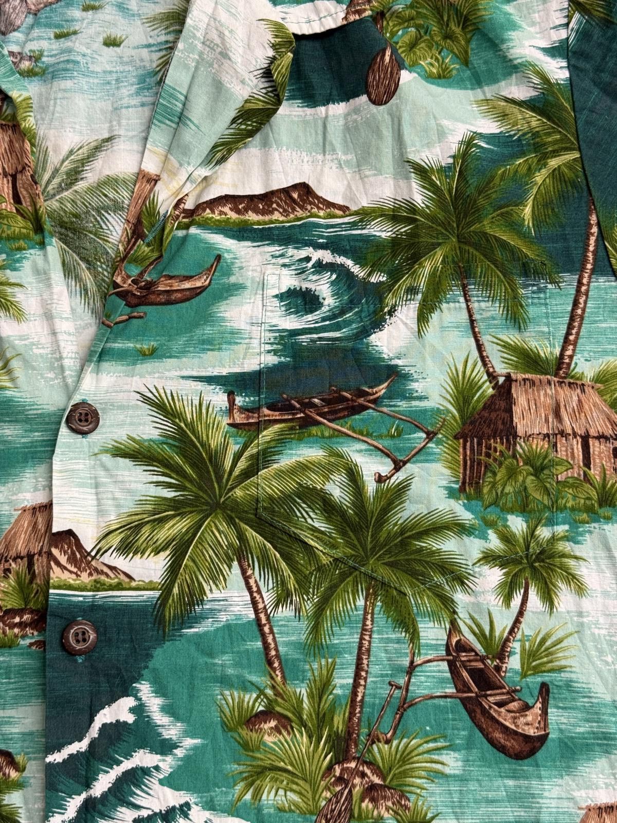 Other Blue Hawaii Mens Outrigger Hawaiian Shirt Made in Hawaii XL Size US XL / EU 56 / 4 - 3 Thumbnail