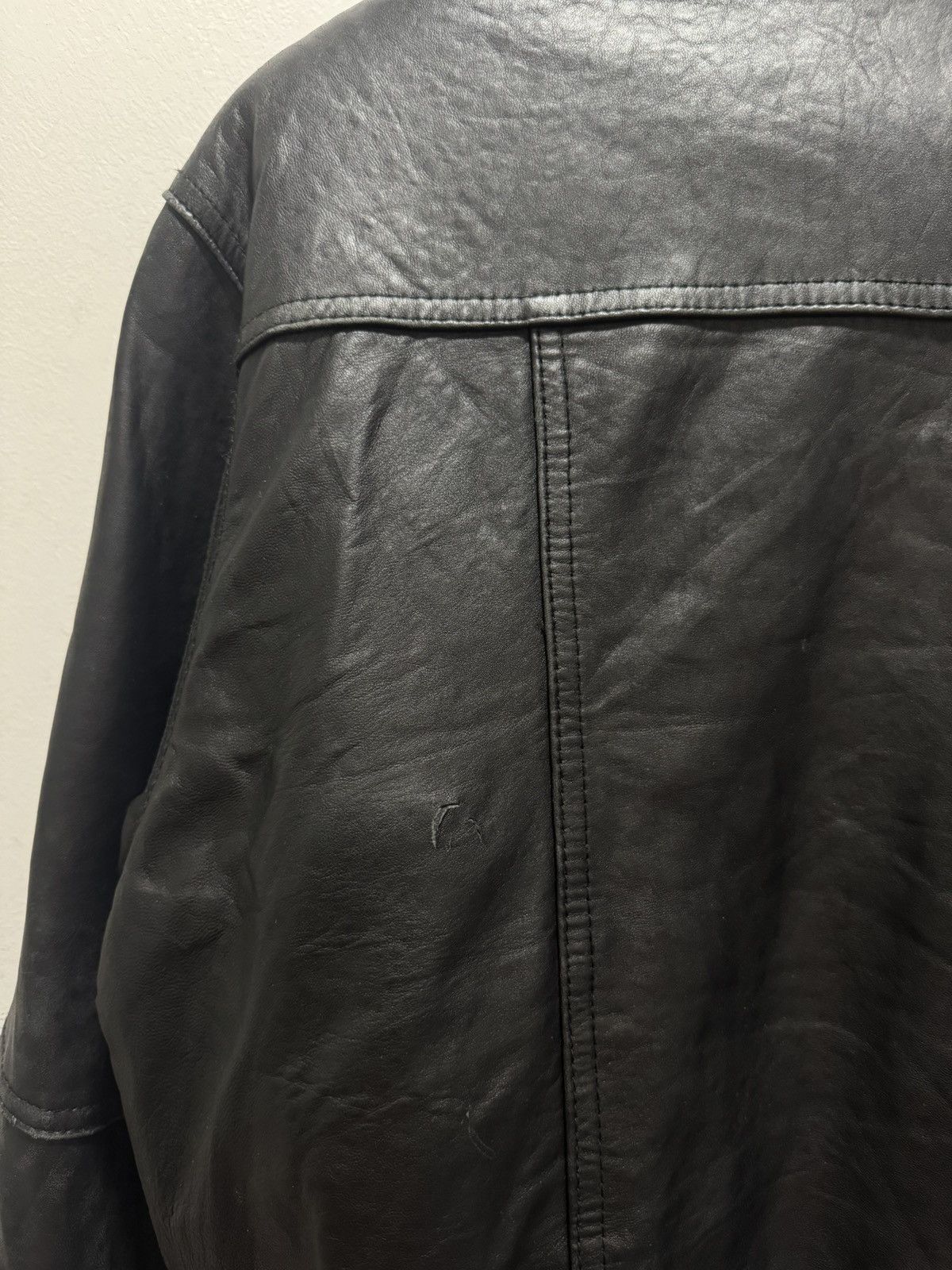 VINTAGE IBEPE JINDO DISTRESSED LEATHER JACKET