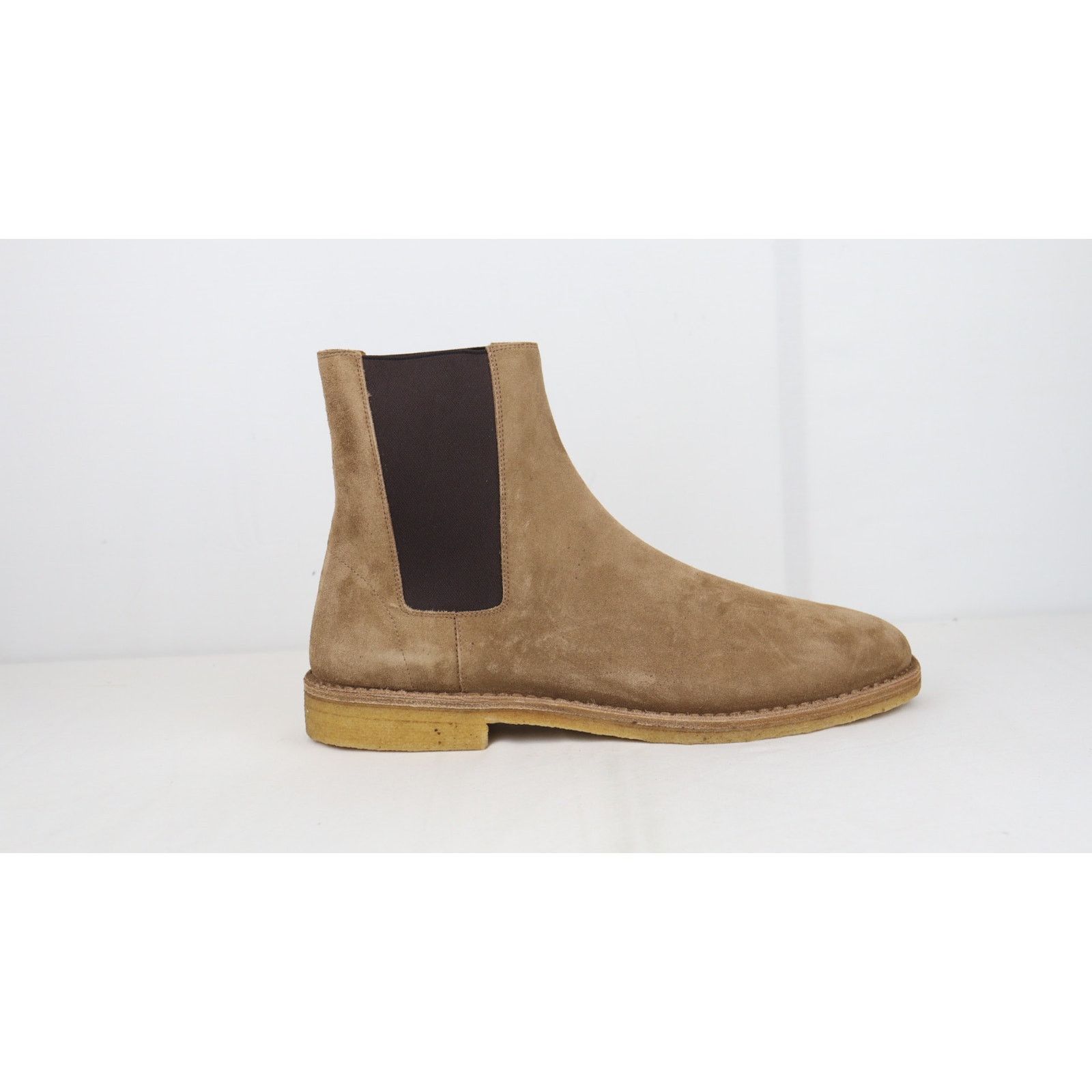 Saint Laurent Paris o1rshd1 Flat Heel Leather Up Boots in Camel Size US 14 / EU 47 - 6 Thumbnail
