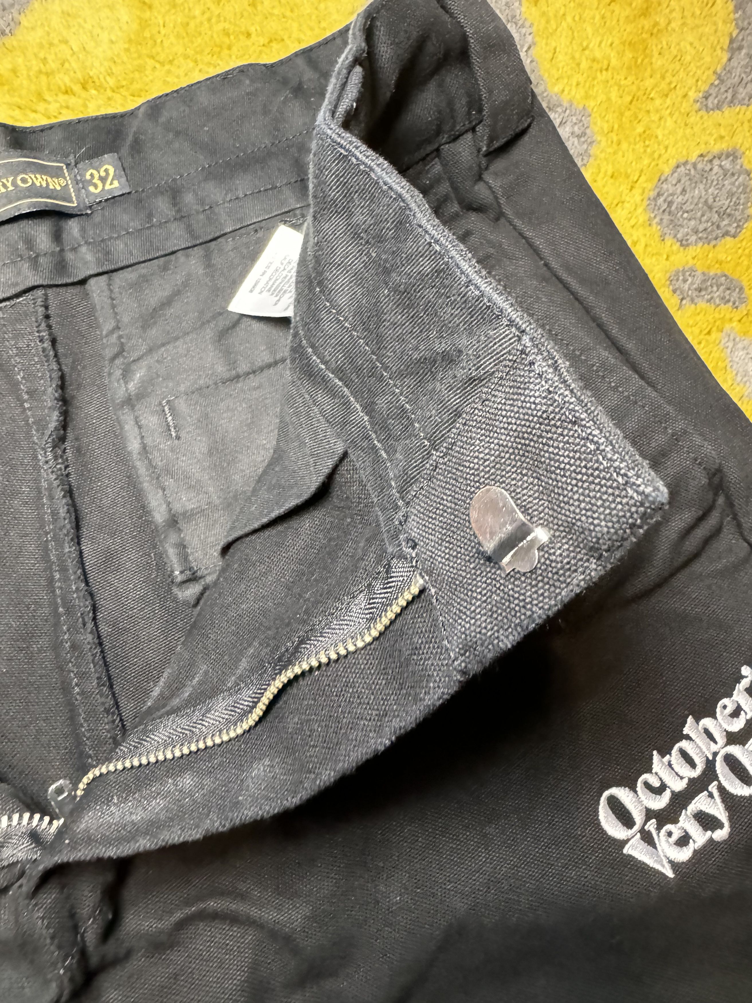 October's Very Own Octobers Very Own OVO Laugh Now Cry Later Black Chinos Size US 32 / EU 48 - 8 Thumbnail