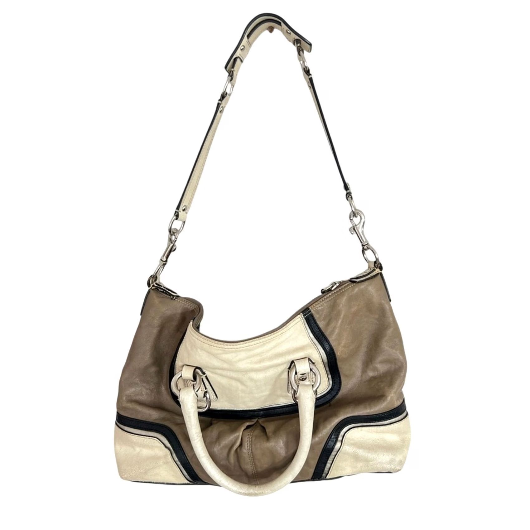 Coach COACH Shoulder Bag Leather Cream Spectator 2-Way Satchel 13x9x4 Womens F17455 Ashely Size ONE SIZE - 3 Thumbnail